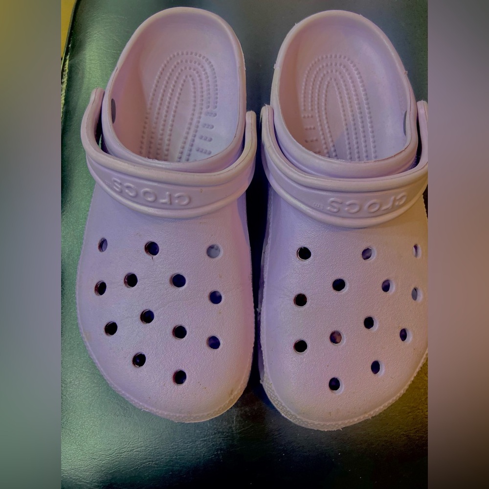 Purple Crocs